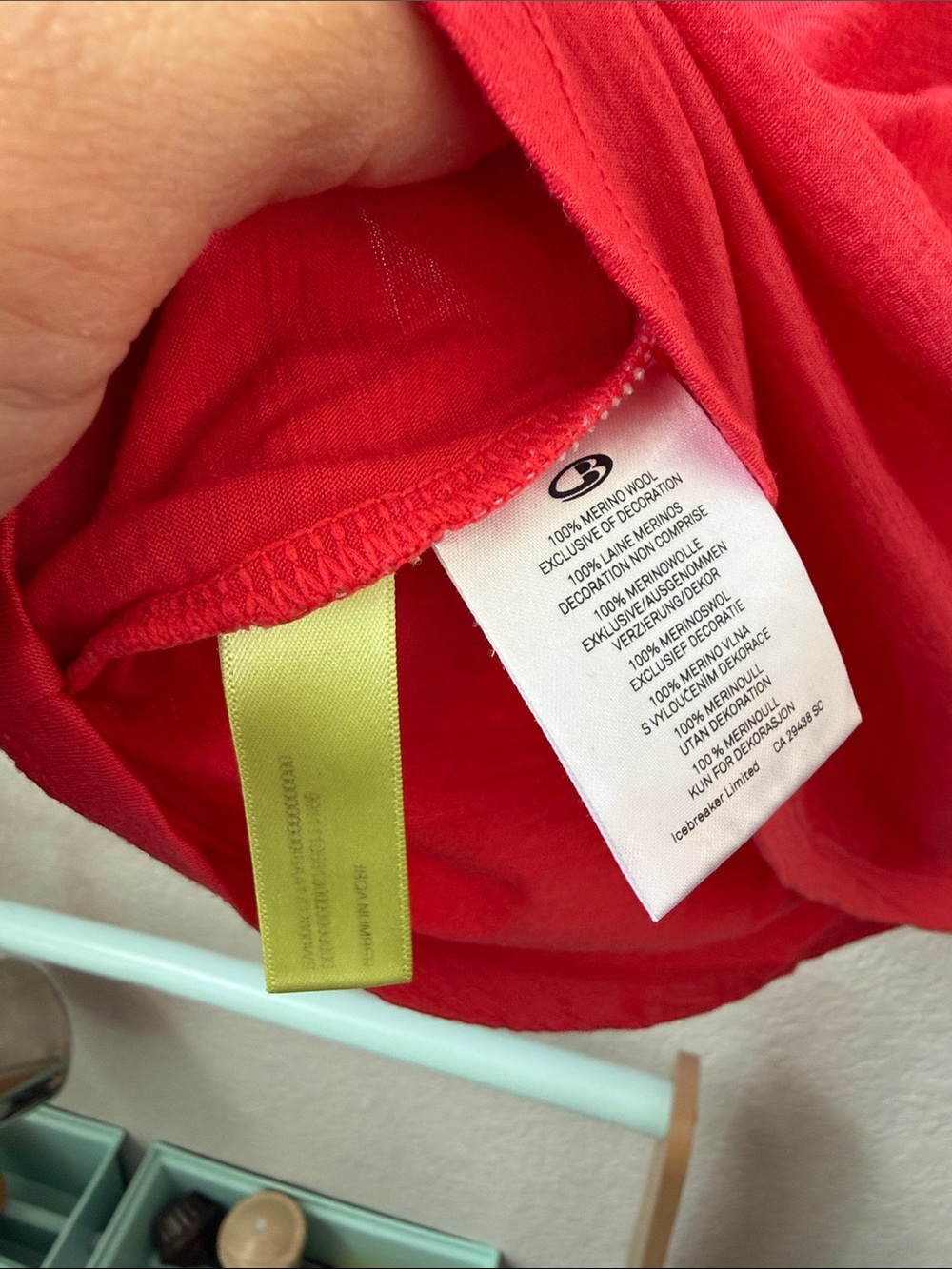 Icebreaker Tank Top Camisole Merino Wool Red size Small - Picture 8 of 11